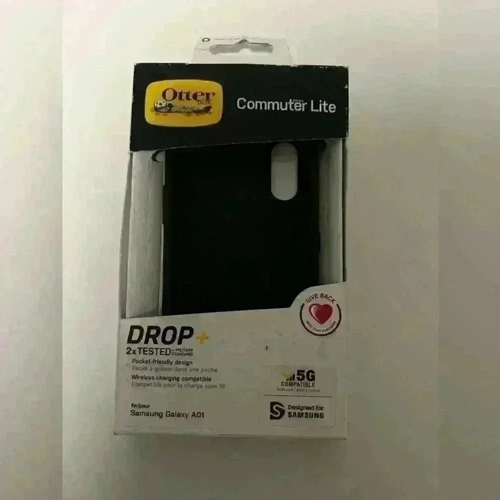 OtterBox Galaxy A01 Commuter Series Lite Case - Black, Slim & Tough brand new